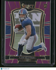 Cam Skattebo 2026 Panini Select Football #195 Purple Prizm /75 RC