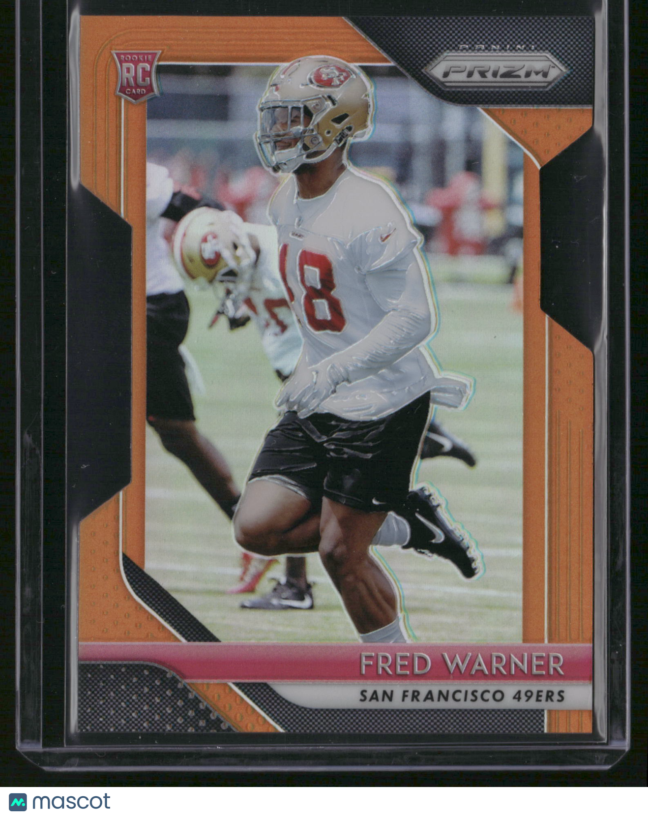 Fred Warner 2018 Panini Prizm #257 Orange /249 RC