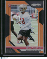 Fred Warner 2018 Panini Prizm #257 Orange /249 RC