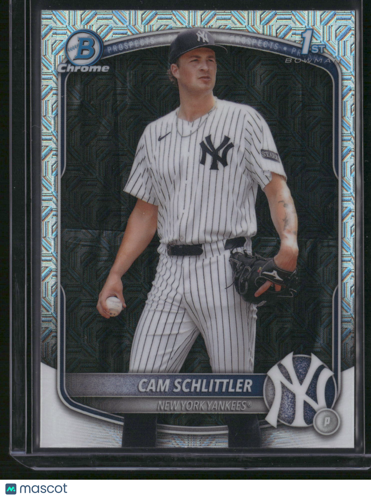 Cam Schlittler 2025 Bowman Chrome #BCP-166 Mega Box Mojo Refractor