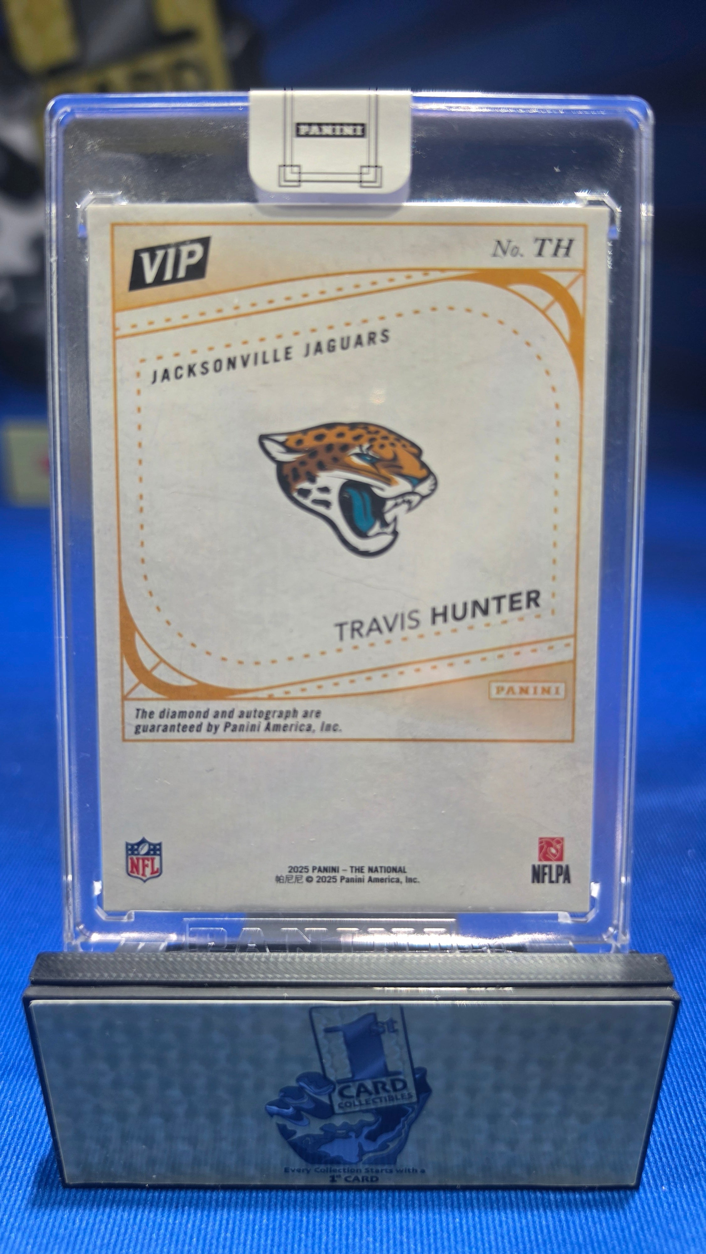 Travis Hunter 2025 Panini The National VIP #TH Black /2 Diamond RC