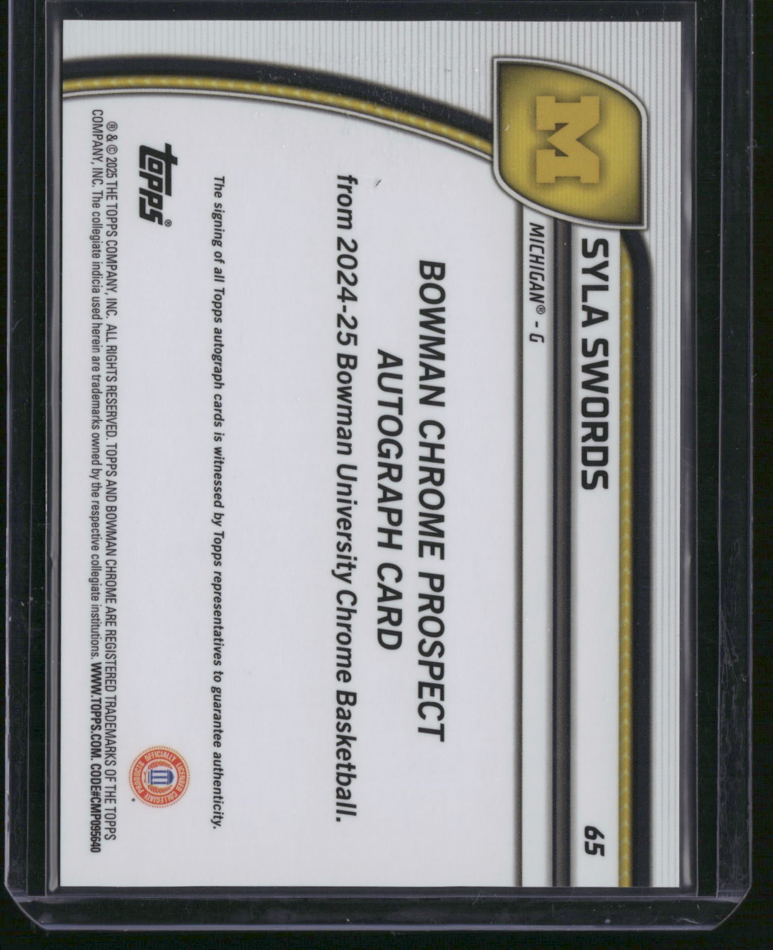 Syla Swords 2024 Bowman U Stealth Auto 1st Bowman Michigan