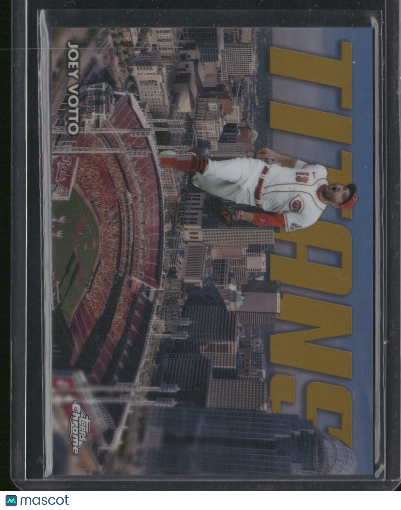 Joey Votto 2023 Topps Chrome Titans #CT-20 Gold Refractor /50 Reds