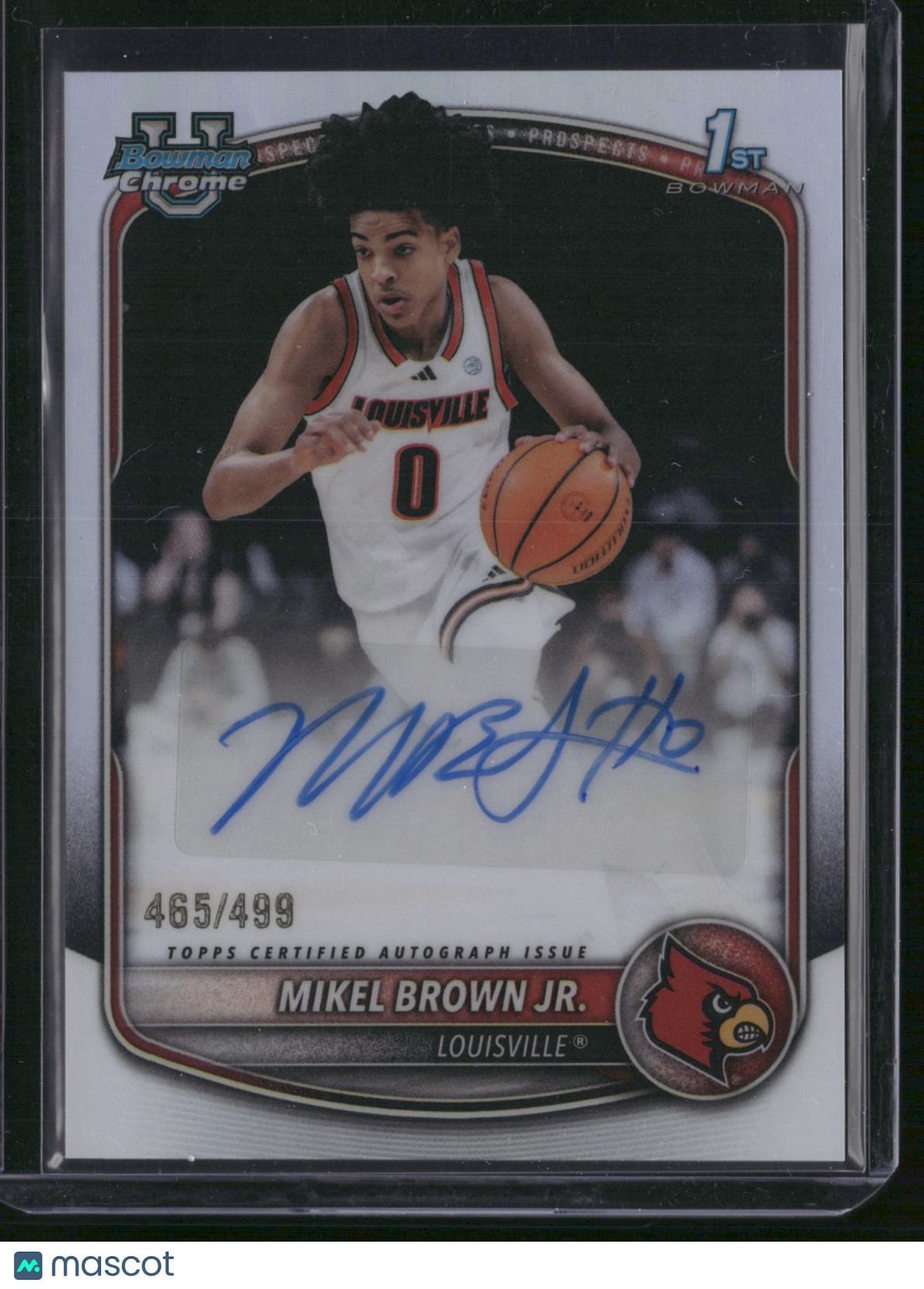 Mikel Brown Jr. 2025-26 Bowman U #CPA-MBJ Refractor AUTO /499 1st Bowman