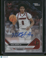 Mikel Brown Jr. 2026 Bowman Now NCAA March Madness #19-A /26 AUTO RC