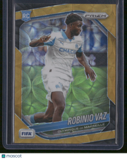 Robinio Vaz 2025-26 Panini Prizm FIFA Soccer #140 Gold Choice Scope /10 RC