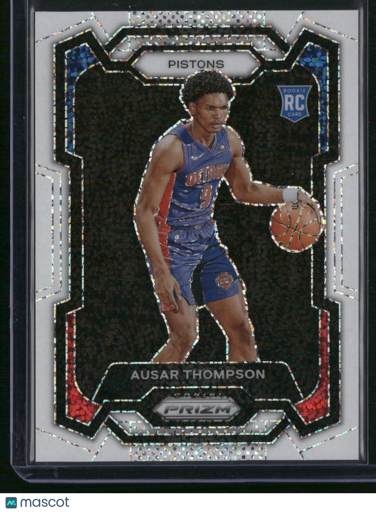 AUSAR THOMPSON 2023-24 PRIZM WHITE SPARKLE RC SSP PISTONS #178