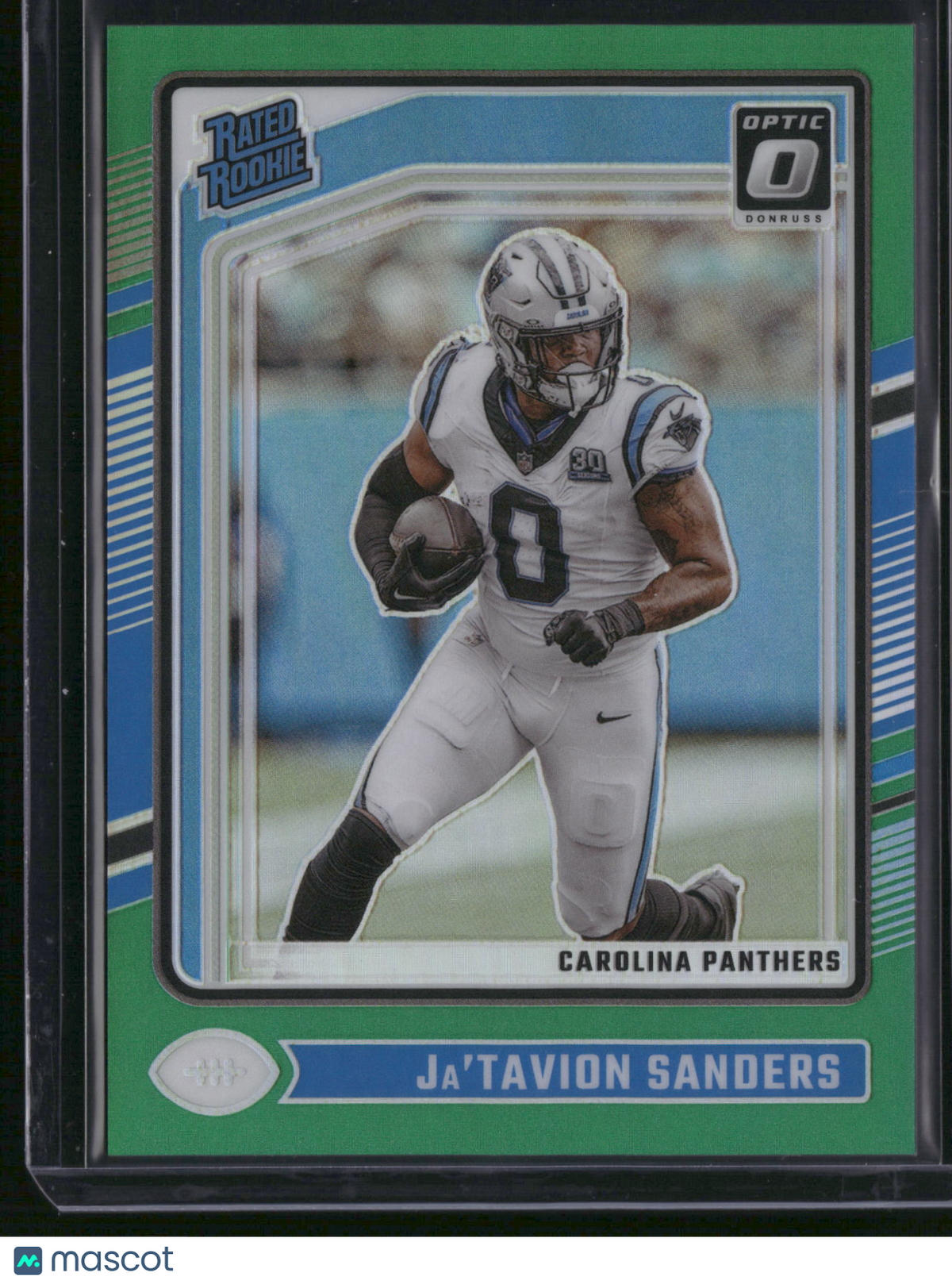 Ja'Tavion Sanders 2024 Panini Donruss Optic Prizm #244 Green /5