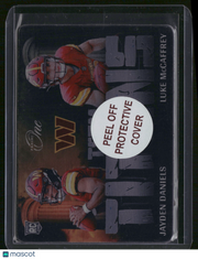 Jayden Daniels Luke McCaffrey 2025 Panini One #TT-WAS RC