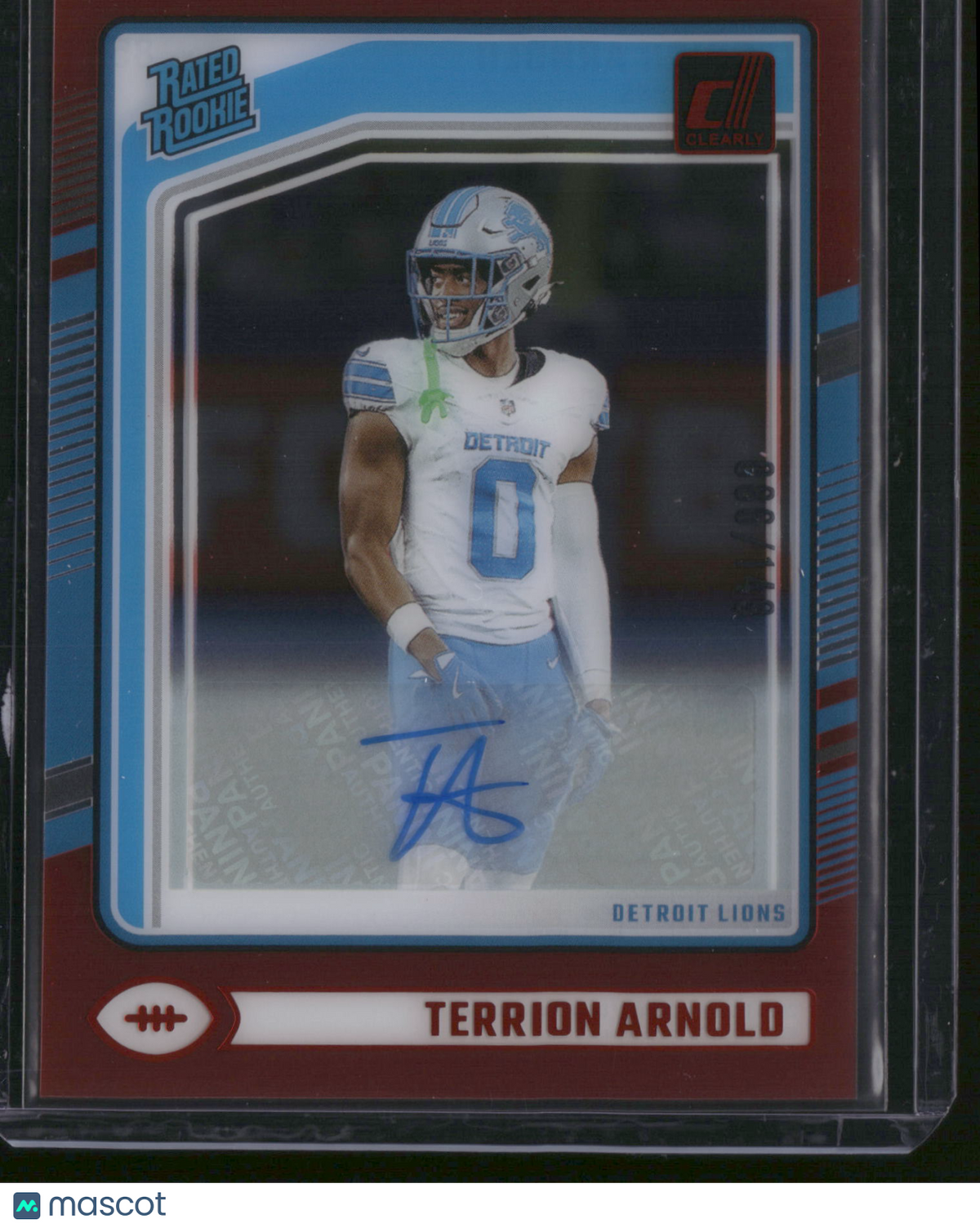 Terrion Arnold 2025 Panini Clearly Donruss Football #85