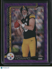 Will Howard 2025 Topps Chrome #321 Purple /75 RC