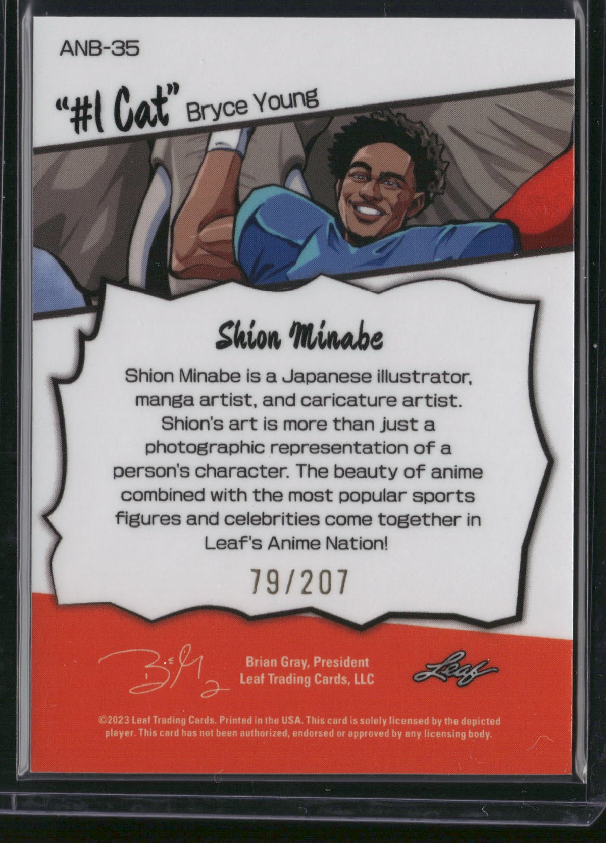 Bryce Young 2023 Leaf Anime Nation #ANB-35 /207