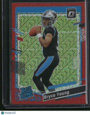 Bryce Young 2023 Panini Donruss Optic Prizm #213 Red/Green Mosaic