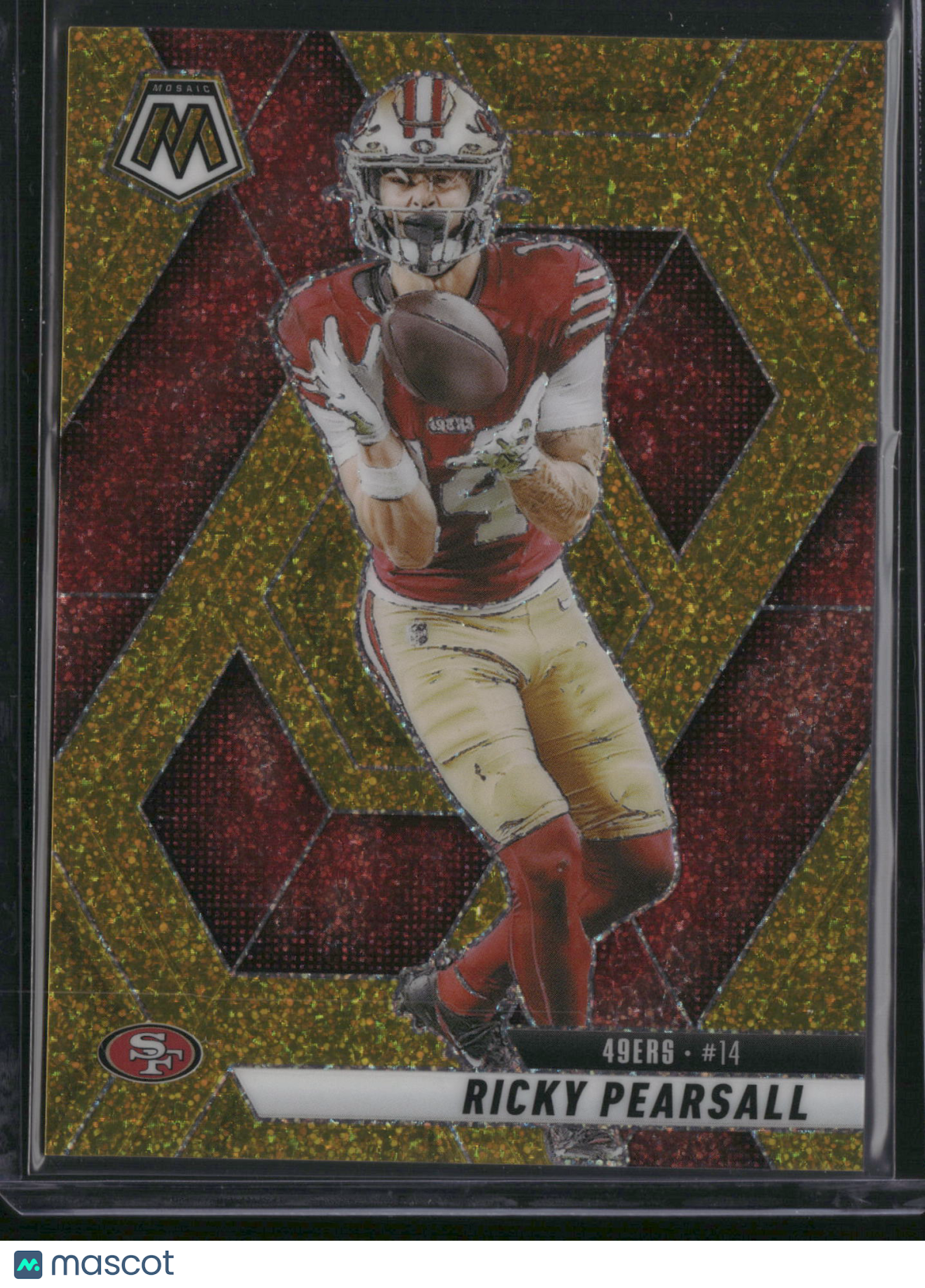 Ricky Pearsall 2025 Panini Mosaic Football #198 Gold Sparkle