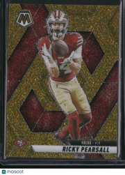 Ricky Pearsall 2025 Panini Mosaic Football #198 Gold Sparkle