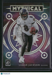 Lamar Jackson 2020 Panini Donruss Optic Prizm Mythical #MY-4
