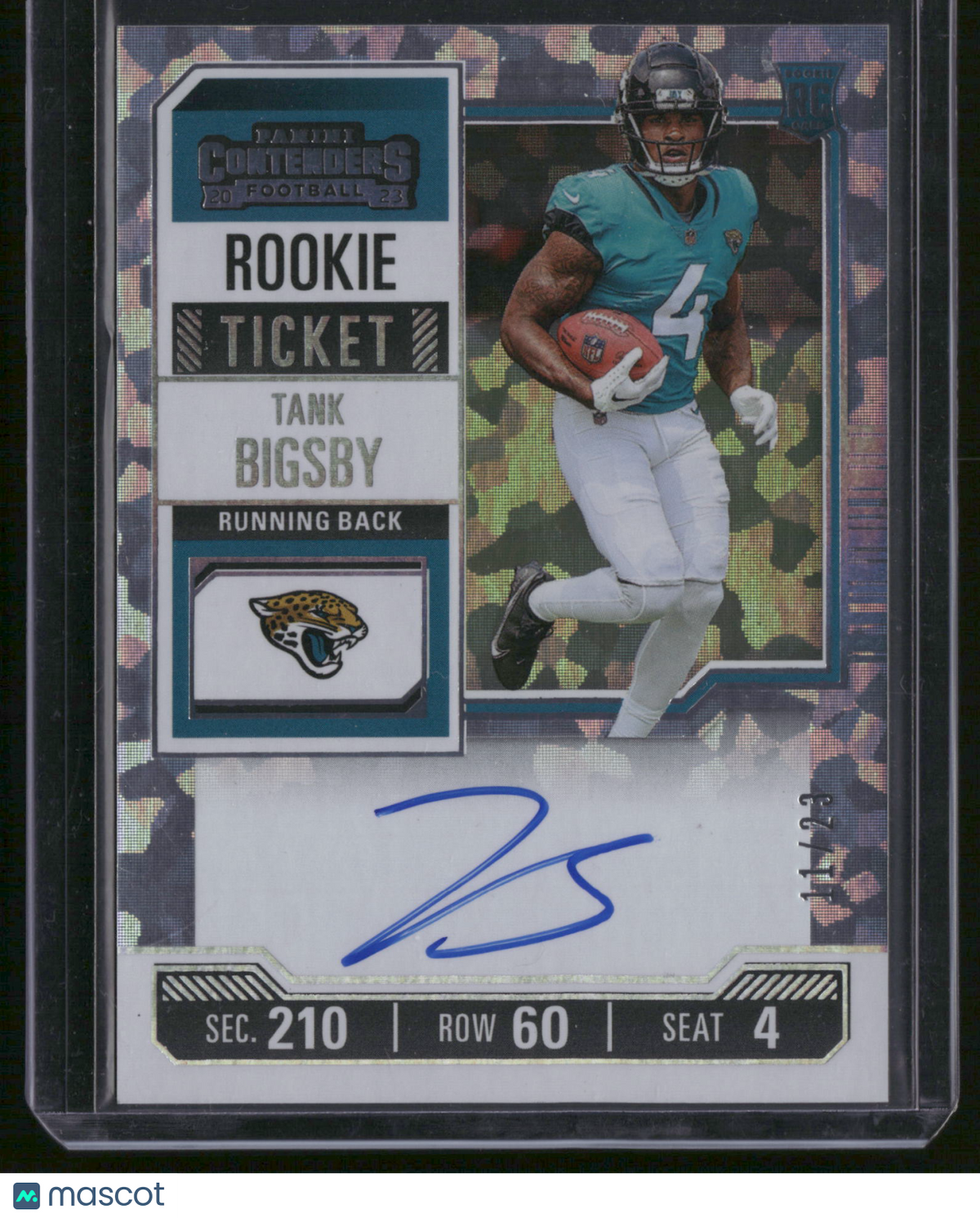 Tank Bigsby 2023 Panini Contenders Football #134 Camo /23 RC