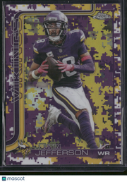 Justin Jefferson 2025 Topps Chrome #195 Purple Camo