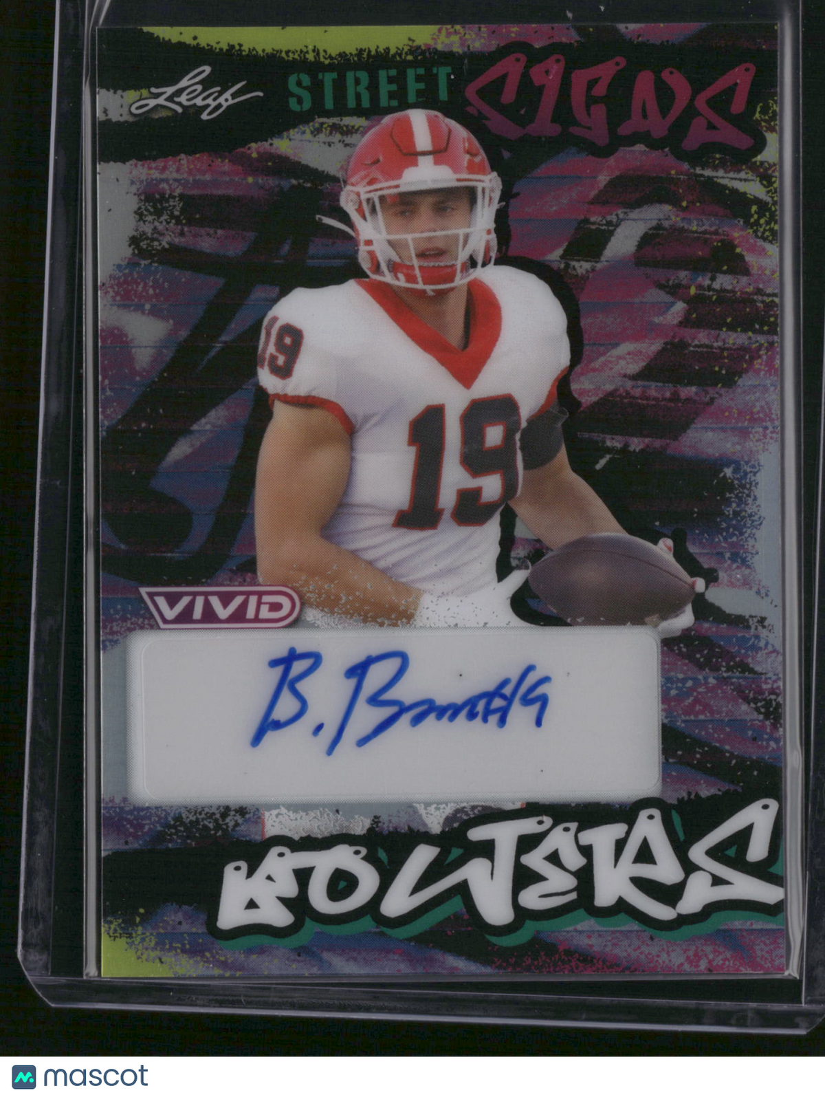 Brock Bowers 2024 Leaf Vivid Street Signs #SS-BB2 /10