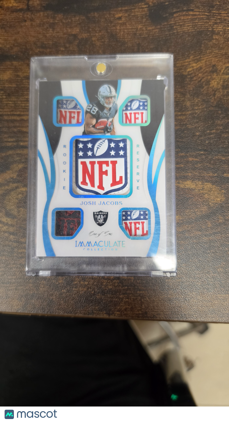 Josh Jacobs 2019 Panini Immaculate Collection Rookie Reserve #RR-9 Patch