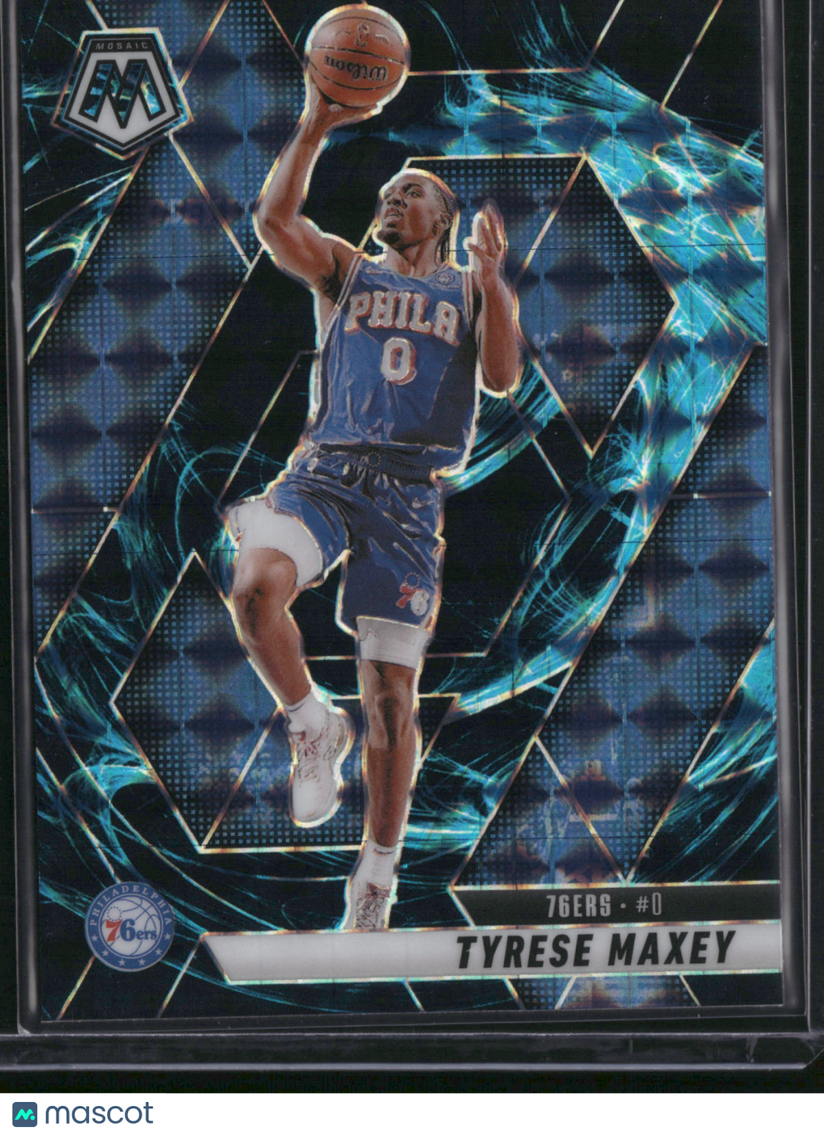 Tyrese Maxey 2025 Panini Mosaic Prizm #23 Genesis