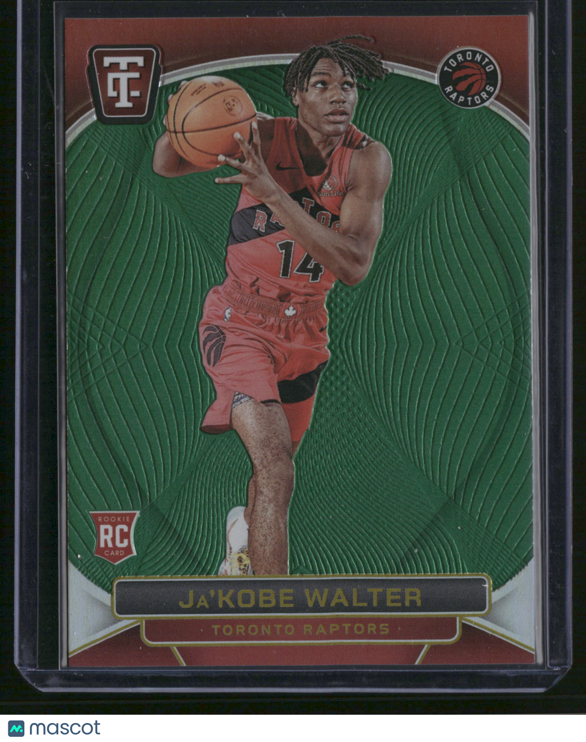 Ja'Kobe Walter 2025 Panini Totally Certified #148 Green /5 RC