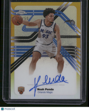 Noah Penda 2025 Topps Chrome Next Stop Signatures #NS-NP Gold /50 RC
