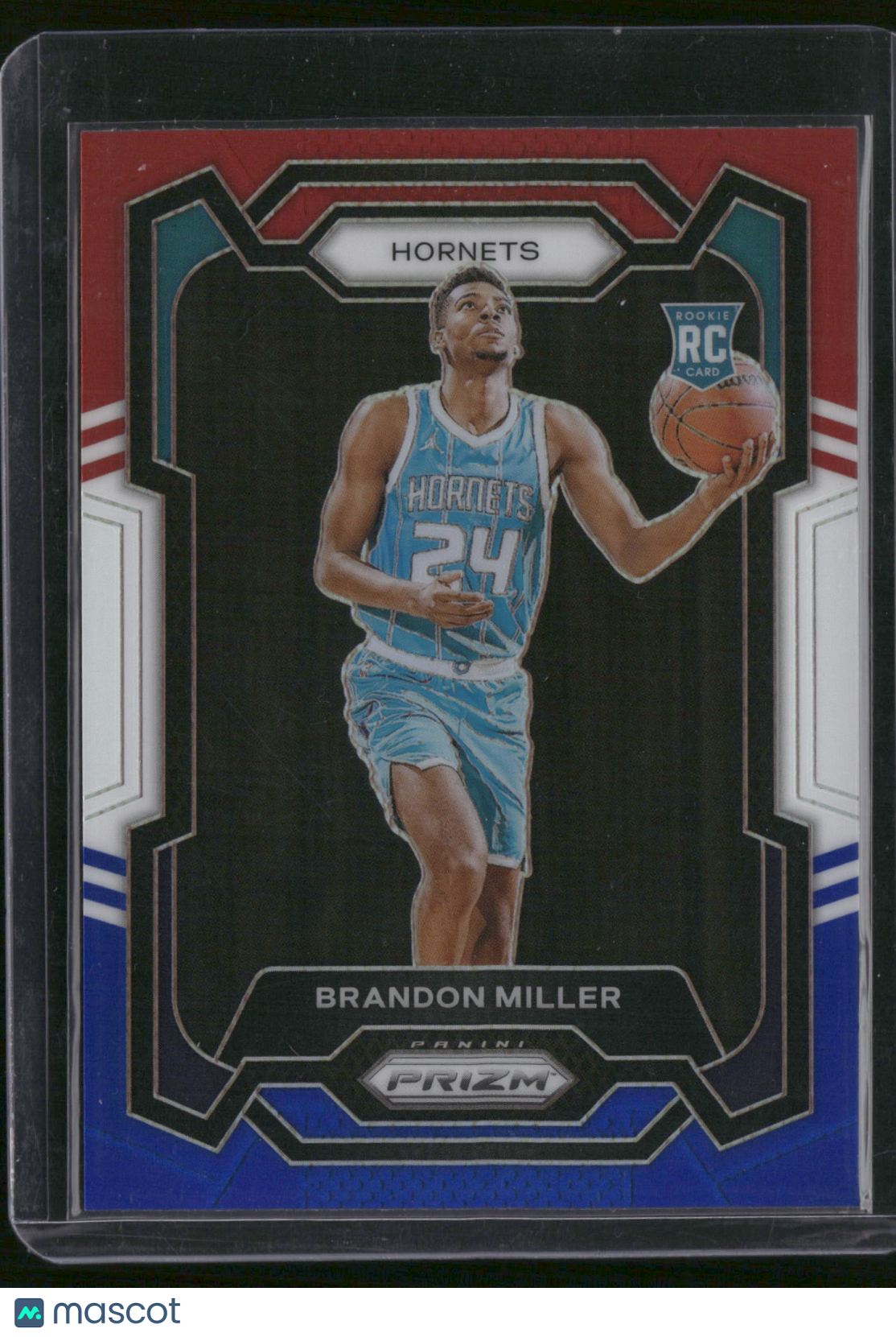 Brandon Miller 2023 Panini Prizm #152 Red White Blue RC