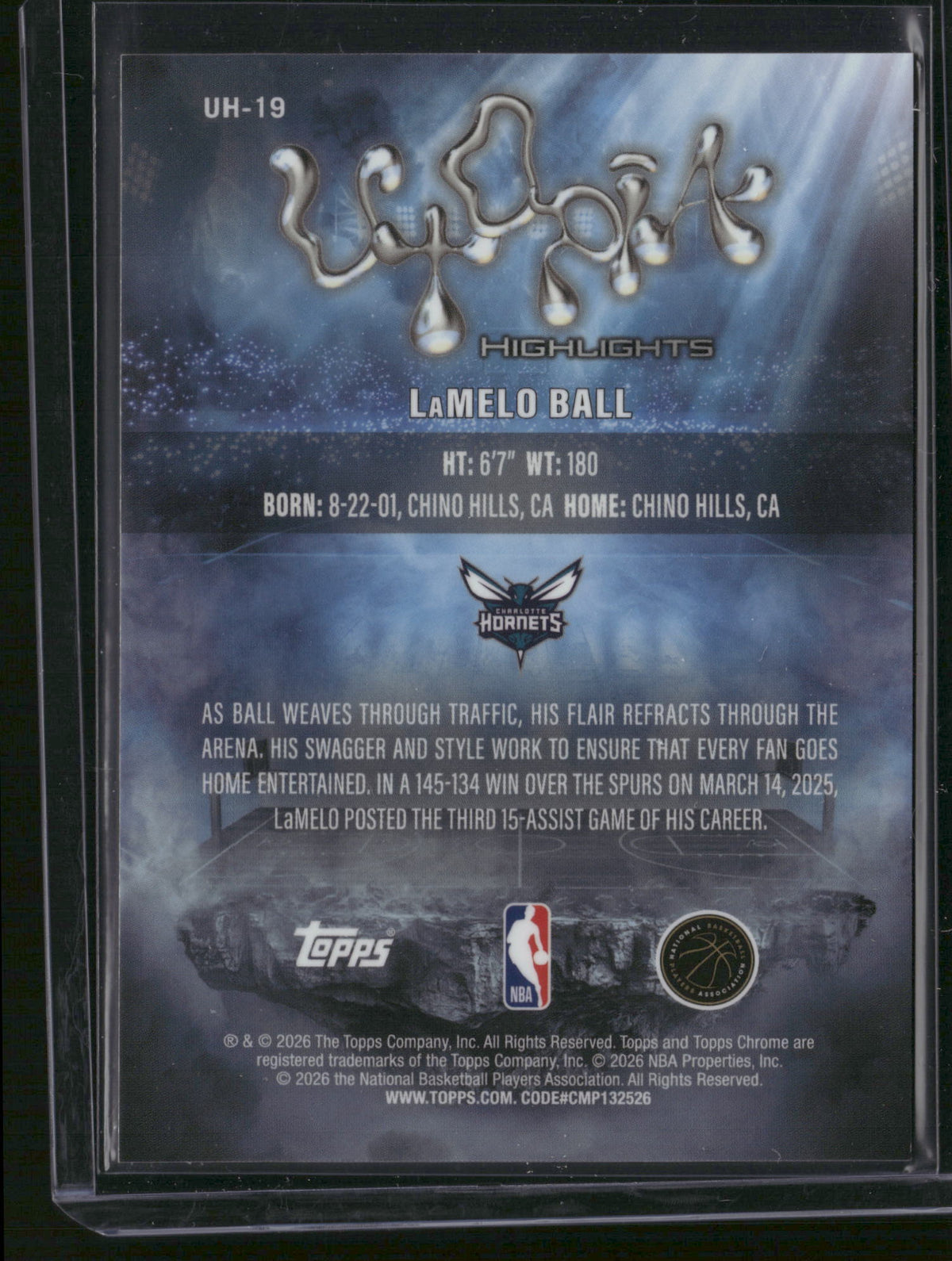 LaMelo Ball 2026 Topps Chrome Utopia Highlights #UH-19 /25