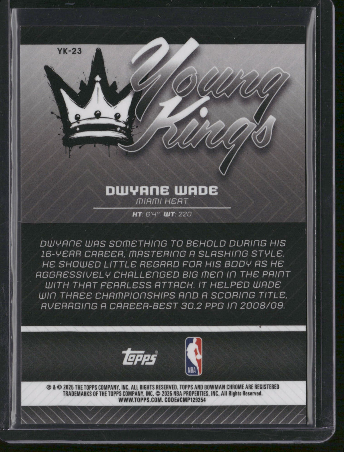 Dwyane Wade 2025 Topps Bowman Chrome Young Kings #YK-23 X-Fractor /10