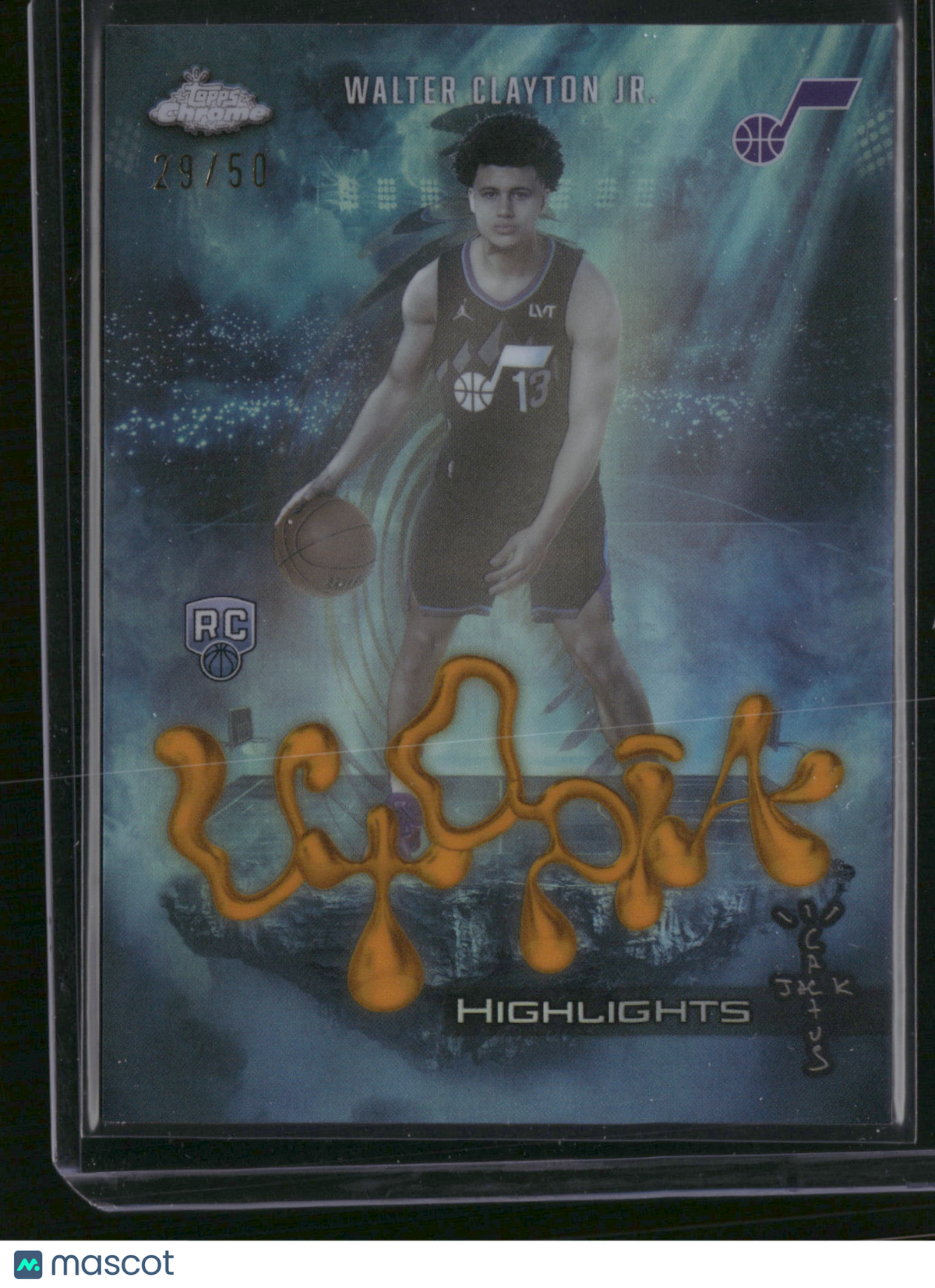Walter Clayton Jr. 2026 Topps Chrome Utopia Highlights #UH-38 /50 RC