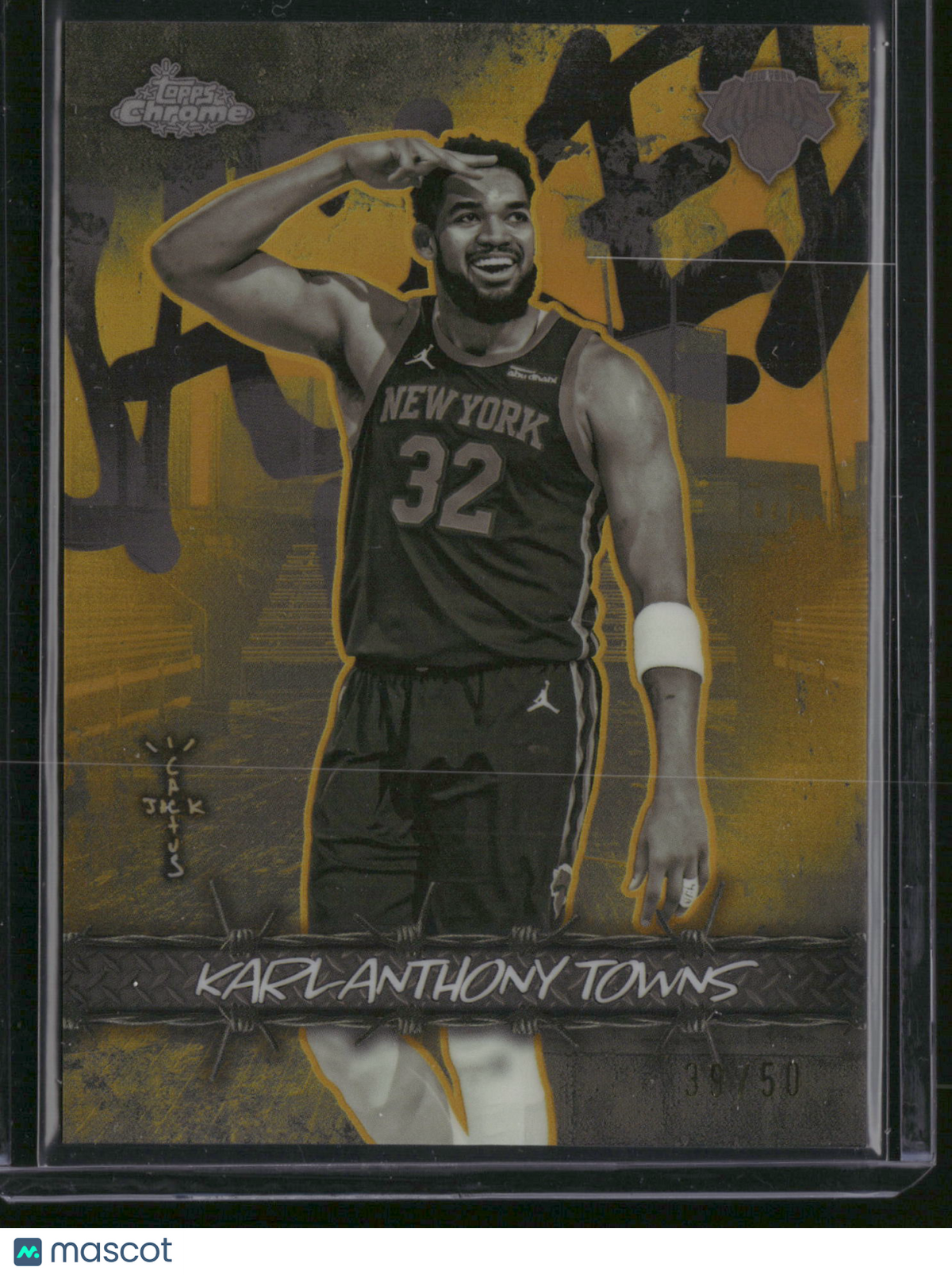 Karl-Anthony Towns 2026 Topps Chrome Jacked Up #JU-13 Gold /50