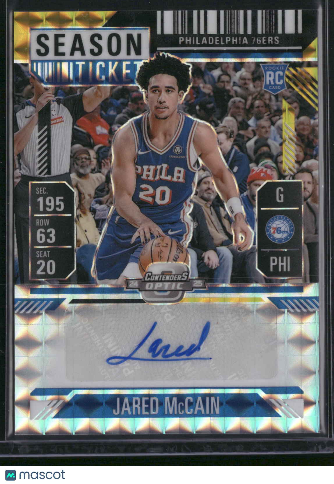 Jared McCain 2025 Panini Contenders Optic Mosaic #RST-JAR RC