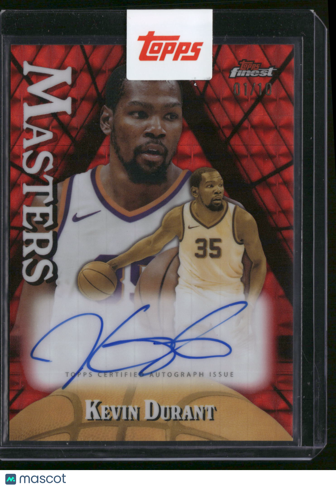 Kevin Durant 2025 Topps Finest Masters #MA-KD Red /10