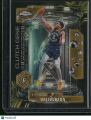Tyrese Haliburton 2025 Topps Chrome Basketball Clutch Gene #CG-7