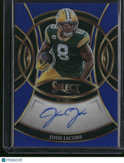 Josh Jacobs 2026 Panini Select Prizm Football #SP-JJC Blue /149