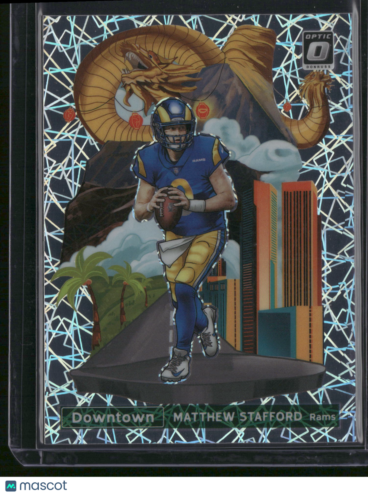 Matthew Stafford 2021 Panini Donruss Optic Prizm Downtown #DT-29