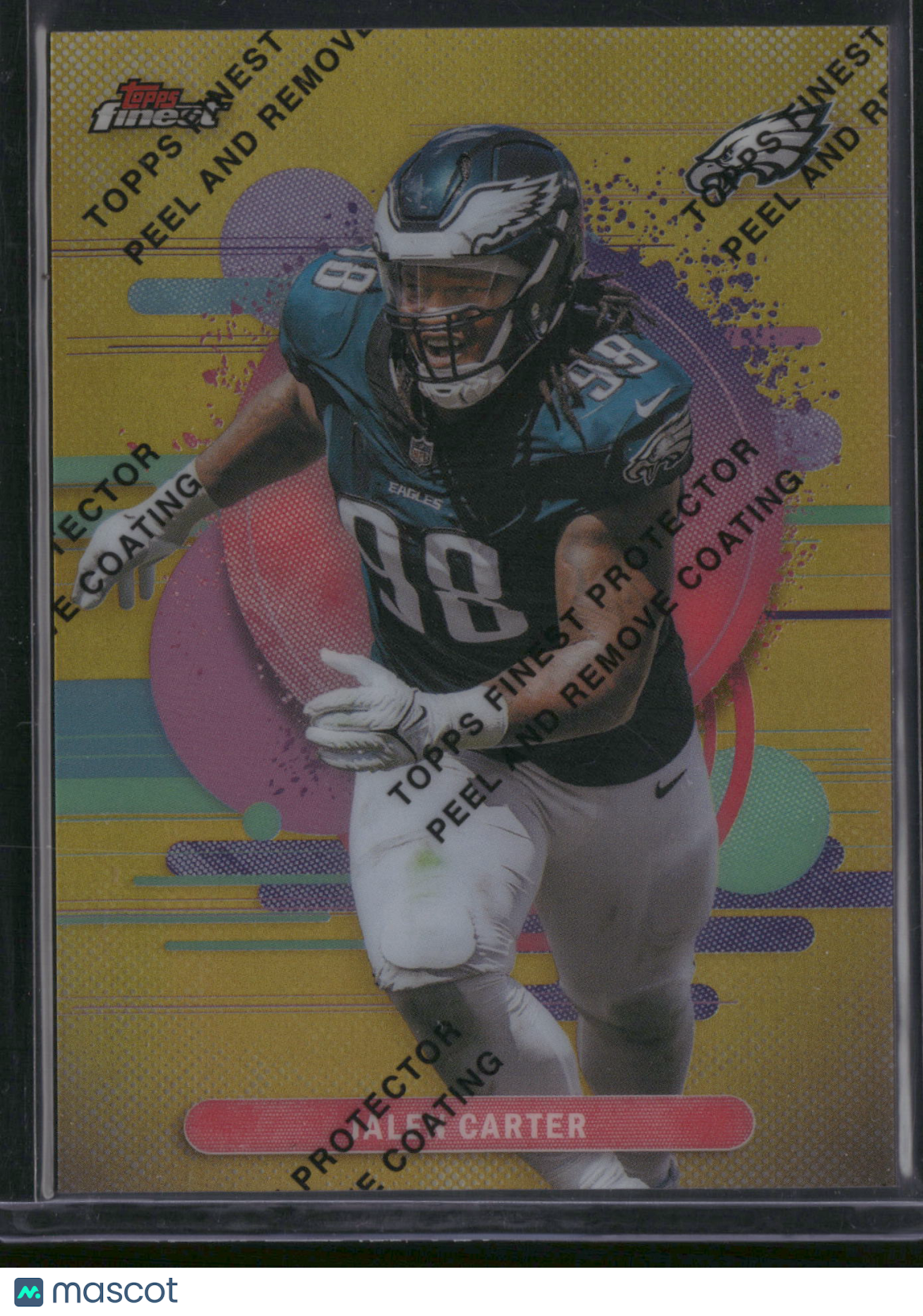 Jalen Carter 2025 Topps Finest #190 Gold Refractor /25 With Protective Film