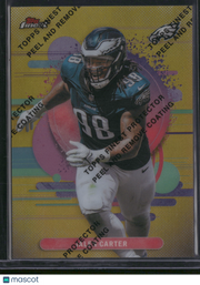 Jalen Carter 2025 Topps Finest #190 Gold Refractor /25 With Protective Film