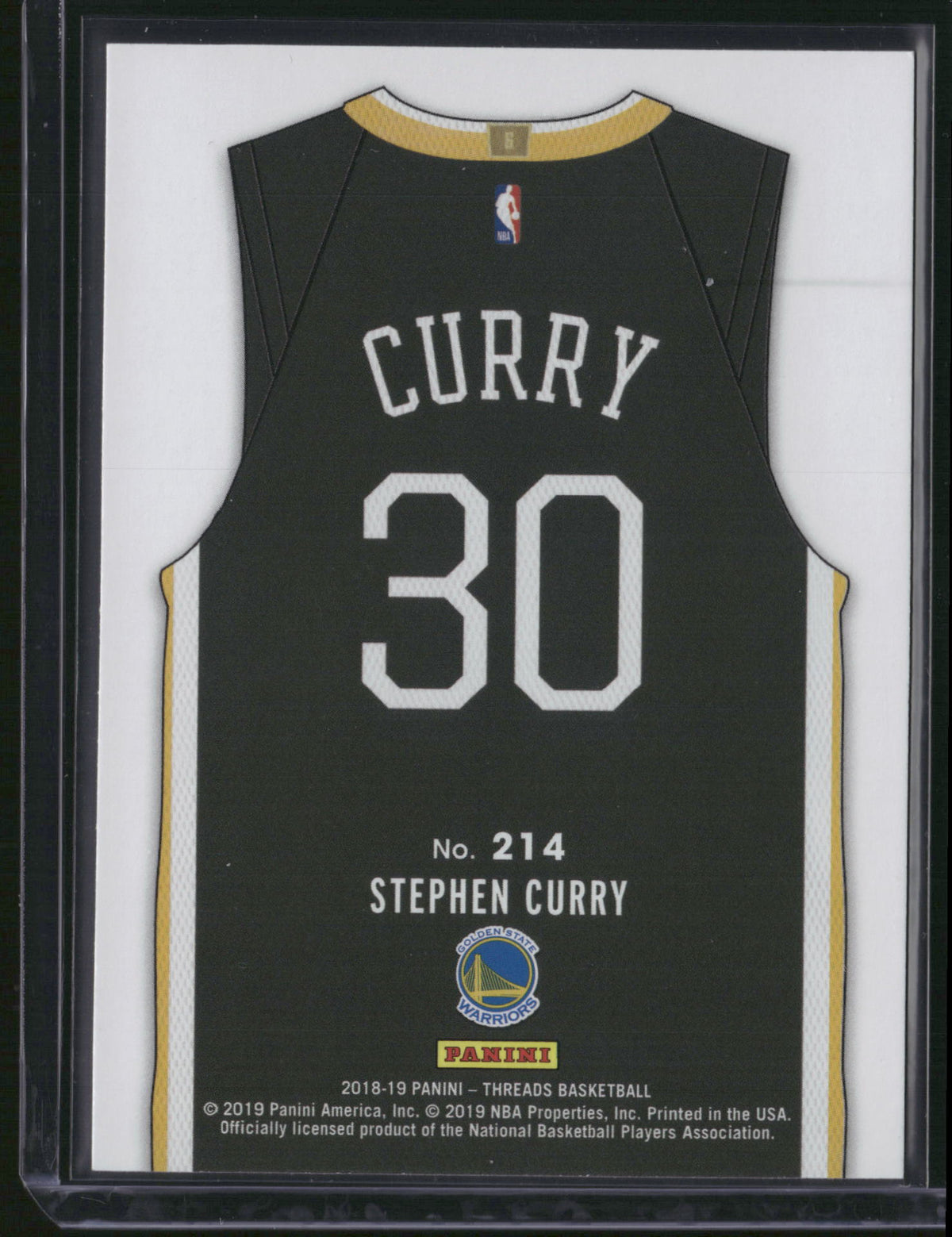 Stephen Curry 2019 Panini Threads #214 Dazzle