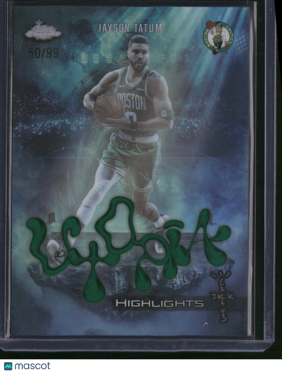 Jayson Tatum 2026 Topps Chrome Utopia Highlights #UH-1 Green /99