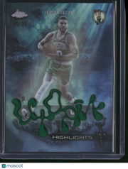 Jayson Tatum 2026 Topps Chrome Utopia Highlights #UH-1 Green /99