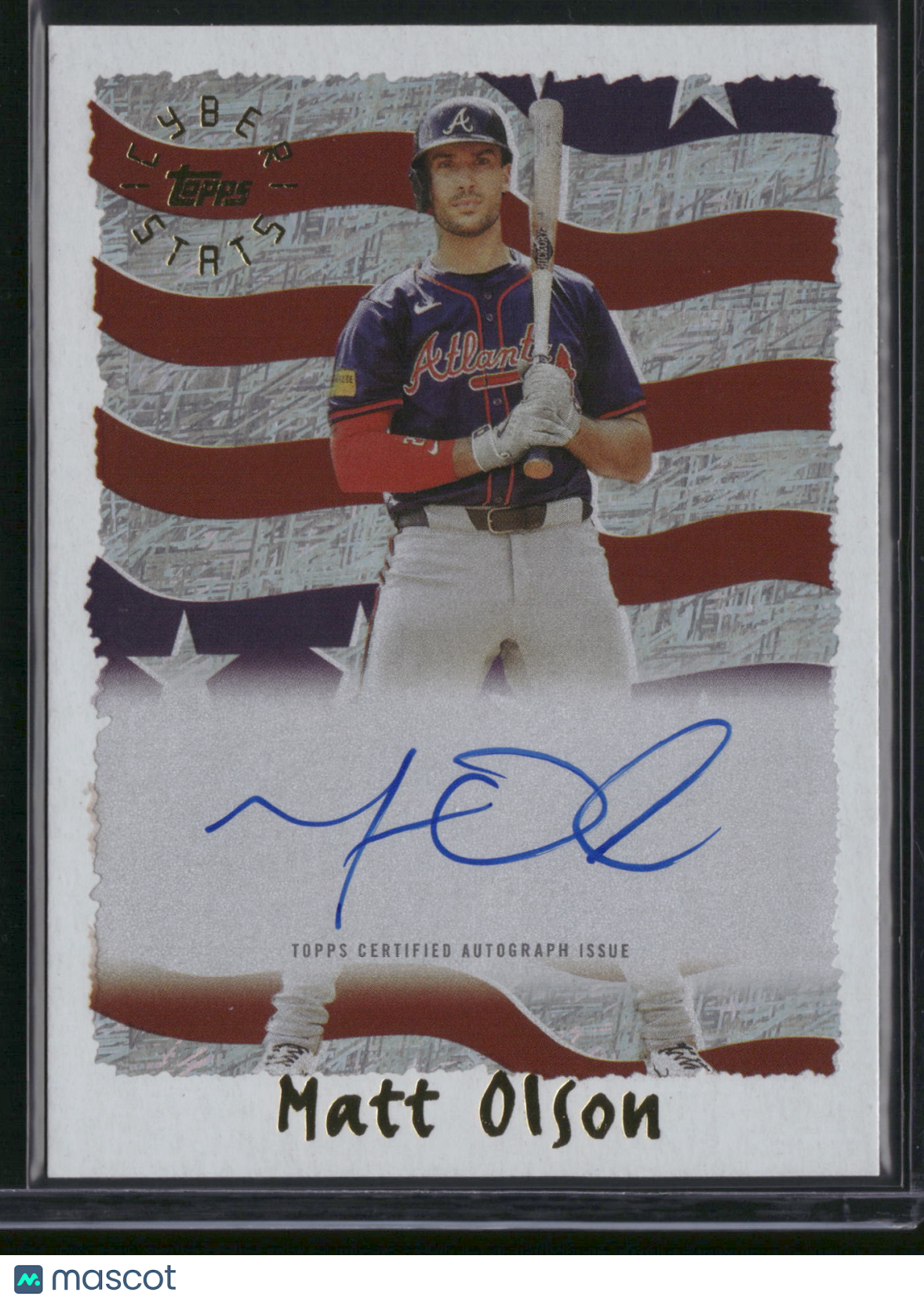 Matt Olson 2025 Topps Archives Cyberstats #95CA-MO