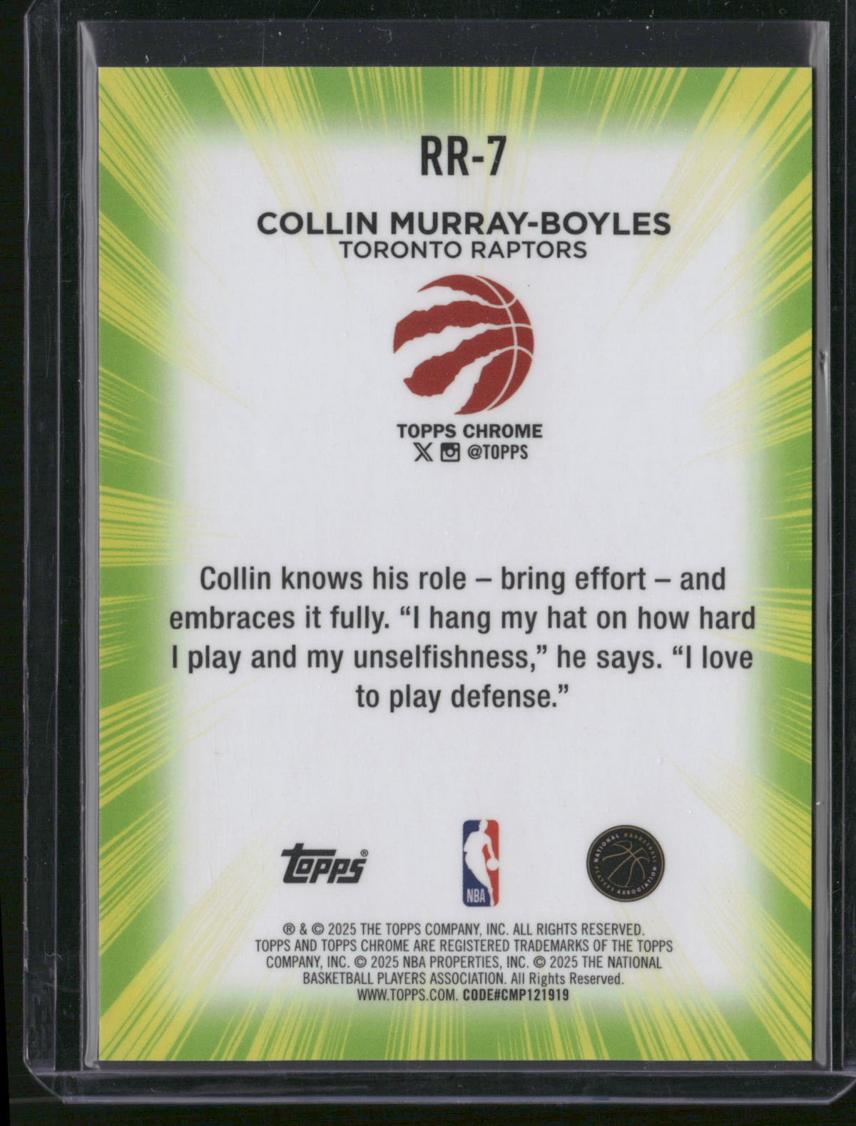 Collin Murray-Boyles 2025 Topps Chrome #RR-7 RC