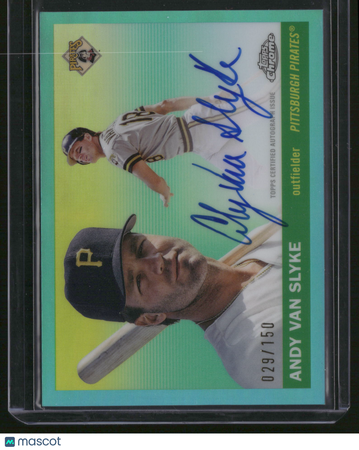 Andy Van Slyke 2025 Topps Chrome Platinum Baseball #CPA-AVA Aqua Refractor /150