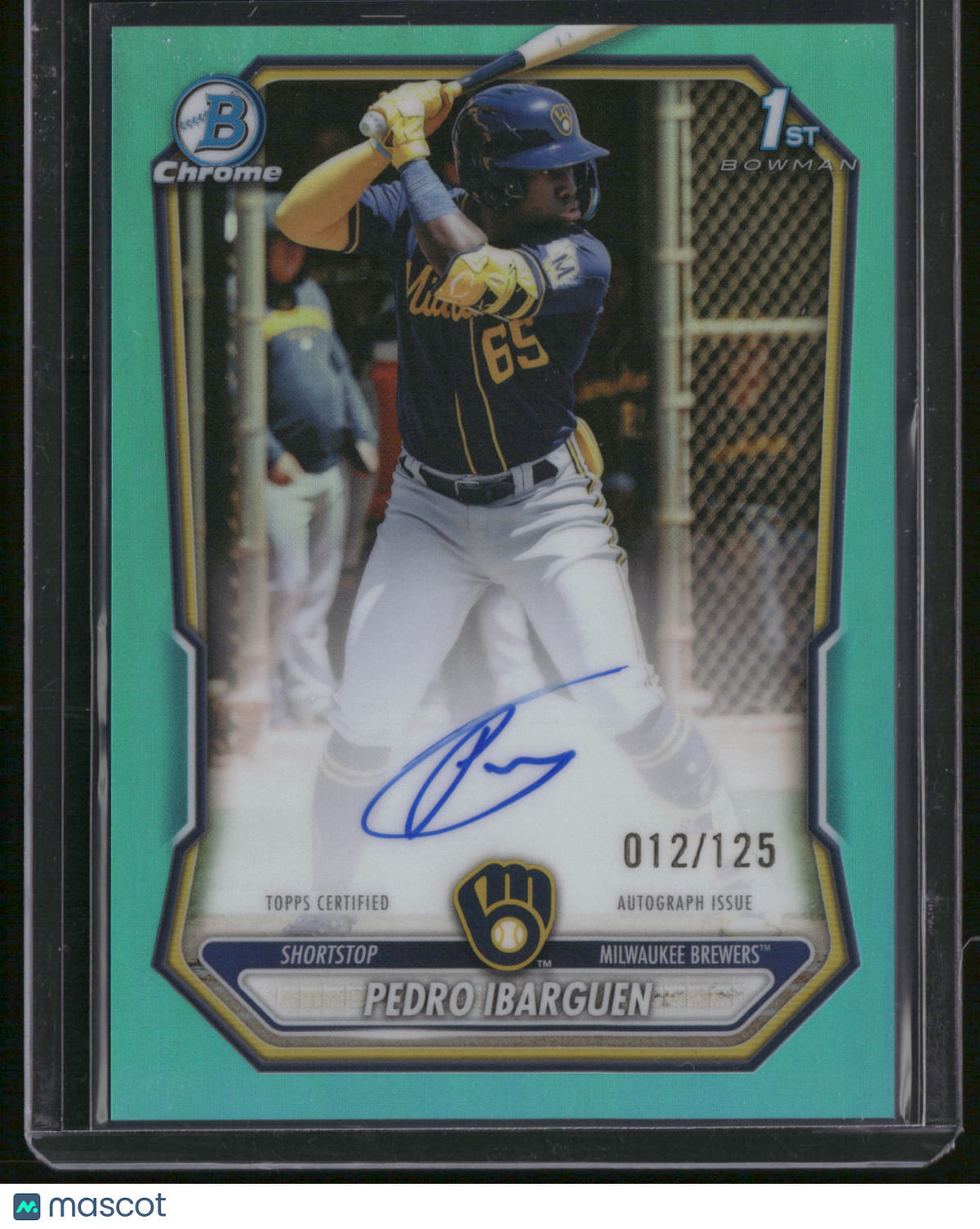 Pedro Ibarguen 2024 Bowman Chrome #CPA-PI Green Refractor /125