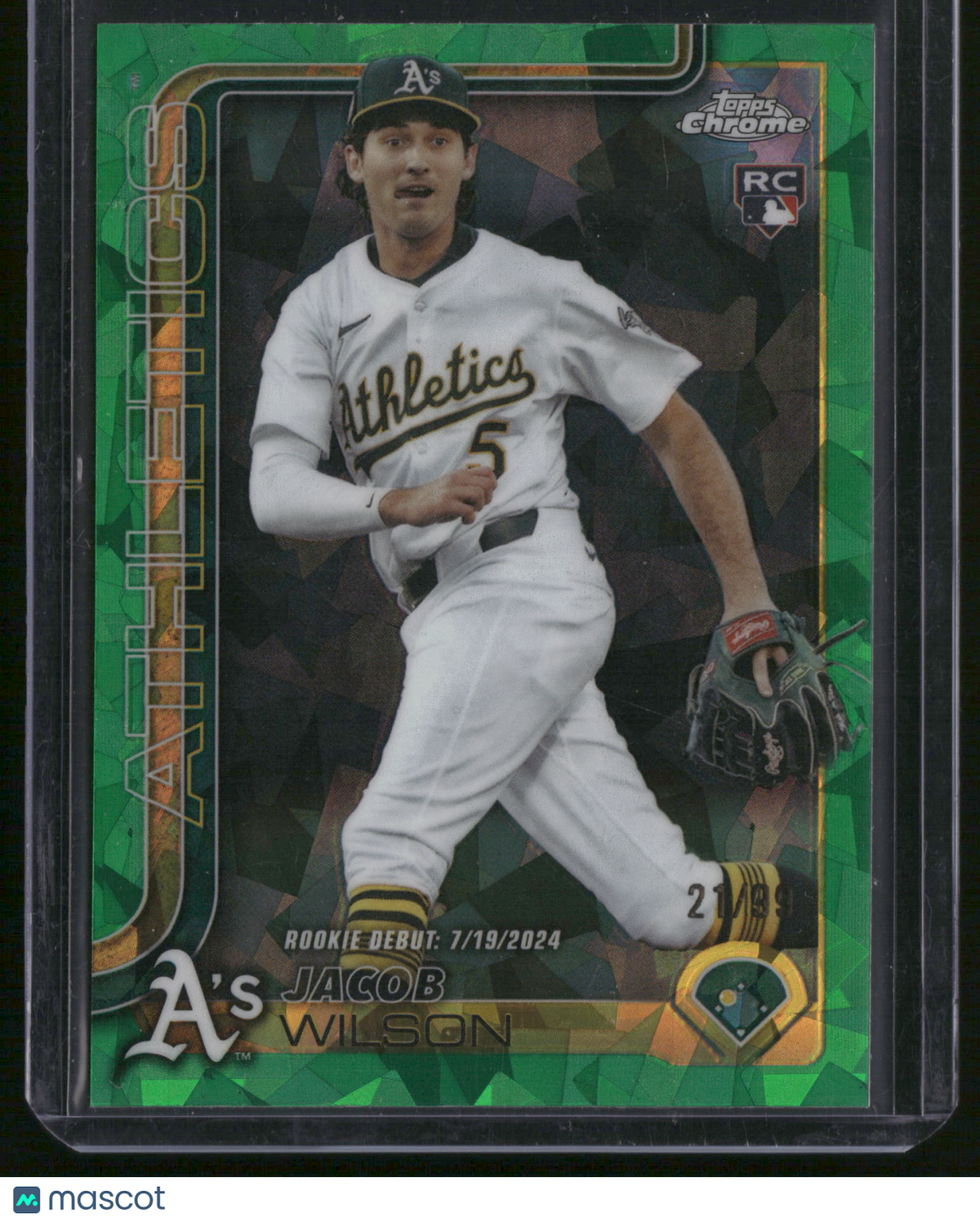 Jacob Wilson 2024 Topps Chrome Update Series #USC150 Green Mosaic RC