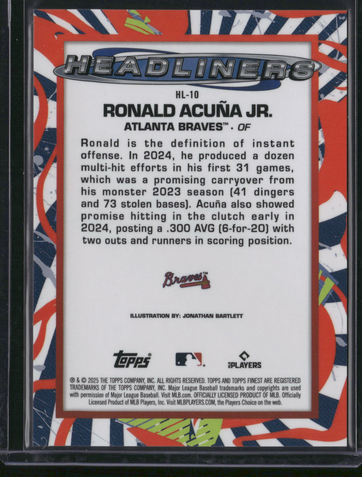 Ronald Acuña Jr. 2025 Topps Finest Headliners #HL-10