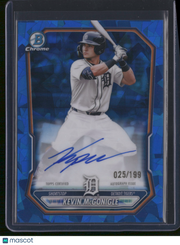 Kevin McGonigle 2025 Bowman Chrome #BSPA-KM Blue Sapphire Refractor /199