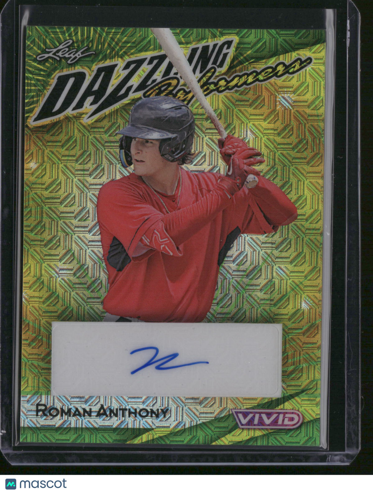 Roman Anthony 2023 Leaf Vivid Dazzling Performers #DP-RA2 Green /4